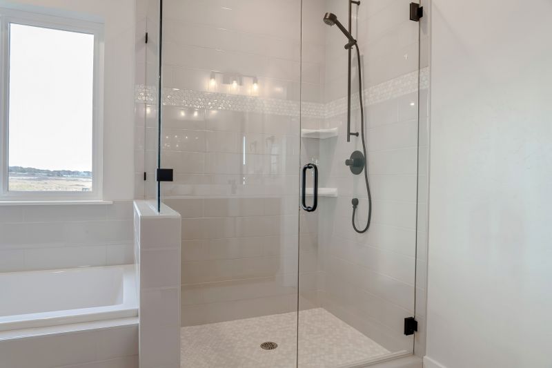 Open Shower with Minimal Frame